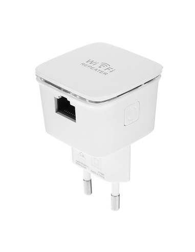Techly I-Wl-Repeater7 Przedłużacz Sieciowy Wzmacniacz Sieciowy Biały 10, 100 Mbit/S