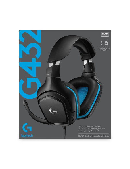 Słuchawki Z Mikrofonem Logitech 981-000770 (Kolor Czarny)