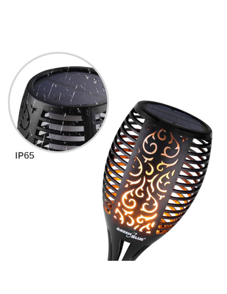 Lampa Solarna Ogrodowa Greenblue Gb156 Pochodnia