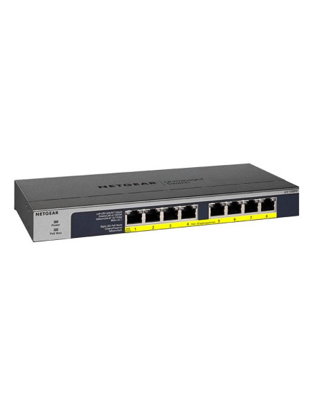 Switch Netgear Gs108Pp-100Eus 8P Poe 123W (Poe+: 8P) Unmanaged Gigabit