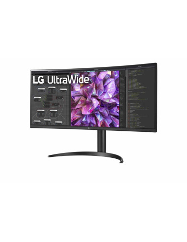 Lg 34Wq75C-B Monitor Komputerowy 86,4 Cm (34") 3440 X 1440 Px Quad Hd Lcd Czarny