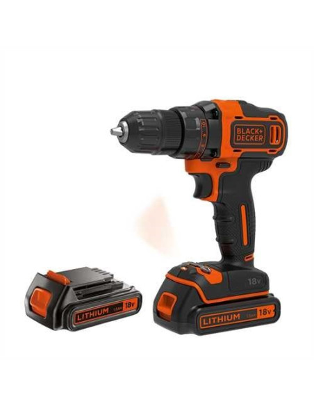 Akumulatorowa Wiertarko-Wkrętarka 18V Black+Decker [Bdcdd186Kb-Qw] Li-Ion, 2X1,5Ah