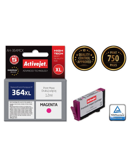 Activejet Ah-364Mcx Tusz (Zamiennik Hp 364Xl Cb324Ee  Premium  12 Ml  Czerwony)