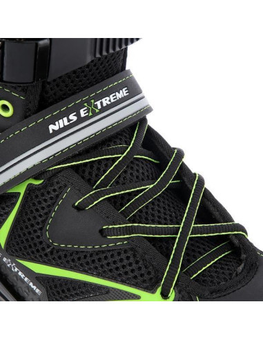 Łyżworolki Nils Extreme Na9022 Czarno-Zielone Rozm. 41