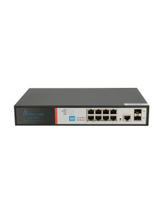 Extralink Victor | Switch Poe | 8X Gigabit Poe/Poe+, 2X Sfp, 1X Port Konsolowy, 150W, Zarządzalny