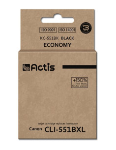 Actis Kc-551Bk Tusz (Zamiennik Canon Cli-551Bk  Standard  12 Ml  Czarny)