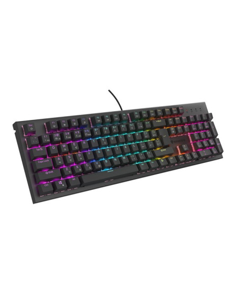 Klawiatura Dla Graczy Genesis Thor 303 Cz/Sk Podświetlenie Rgb Mechaniczna Silent Switch Czarna Hot