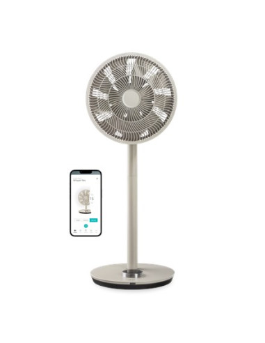 Wentylator Duux | Inteligentny Whisper Flex | Wentylator Stojący | Greige | Średnica 34 Cm | Liczba Prędkości 26 | Oscylacja | T