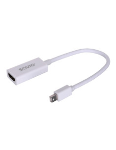 Adapter Savio Cl-57 (Mini Displayport M - Hdmi F  0,10M  Kolor Biały)