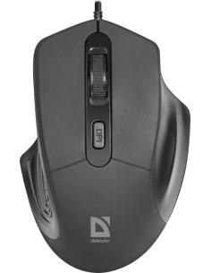 Defender Mysz Datum Mb-347 Optical 1600Dpi 4P Czarna 52347