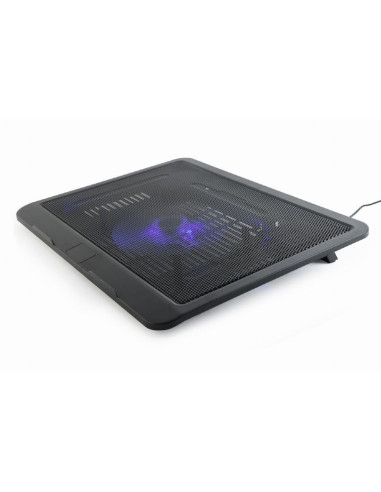 Gembird Podstawka Chłodząca Pod Notebooka 15" 1X Wentylator 12Cm, Podświetlenie Led, Nbs-1F15-04