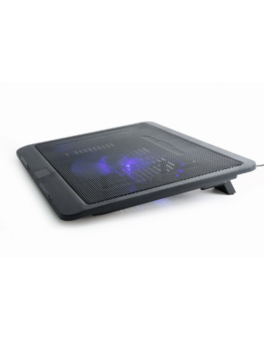 Gembird Podstawka Chłodząca Pod Notebooka 15" 1X Wentylator 12Cm, Podświetlenie Led, Nbs-1F15-04