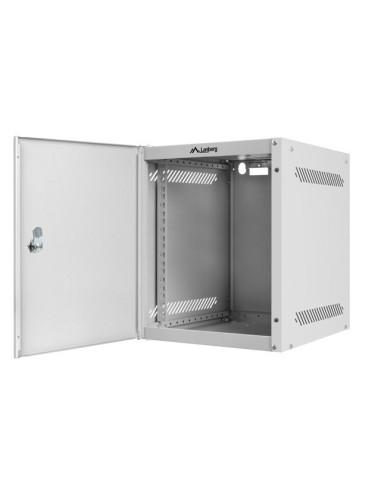 Lanberg Szafa Wisząca Rack 10" 6U 280X310 Szara, Drzwi Metalowe (Flat Pack) Wf10-2306-00S