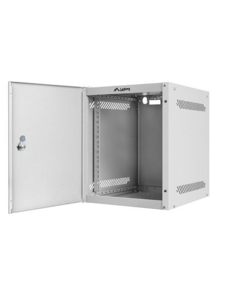 Lanberg Szafa Wisząca Rack 10" 6U 280X310 Szara, Drzwi Metalowe (Flat Pack) Wf10-2306-00S