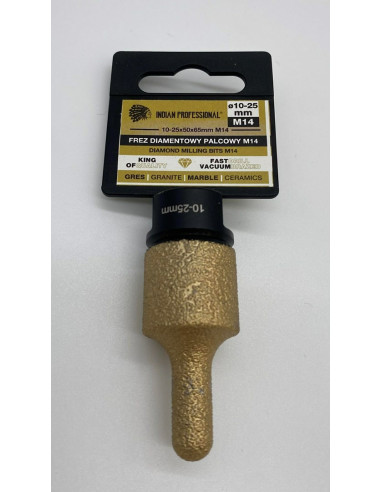 Frez Diamentowy Palcowy M14  10-25Mm /Indian Professional