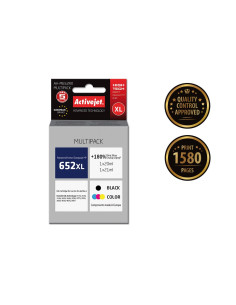 Activejet Ah-M652Rx Tusz (Zamiennik Hp 652 F6V25Ae/F6V24Ae  Premium  1 X 20 Ml, 1 X 21 Ml  1580 Stron, Czarny, Kolor) 2