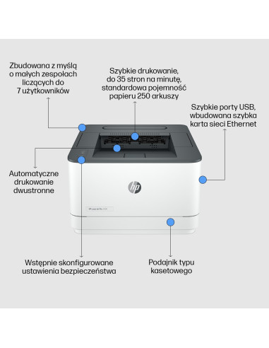 Hp Drukarka Laserjet Pro 3002Dw, Czerń I Biel, Drukarka Do Małe I Średnie Firmy, Drukowanie, Drukowanie Dwustronne