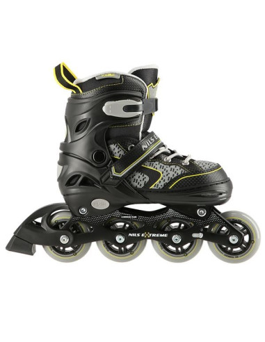 Łyżworolki Nils Extreme Na14198 Czarno-Żółte Rozm. L (39-42)
