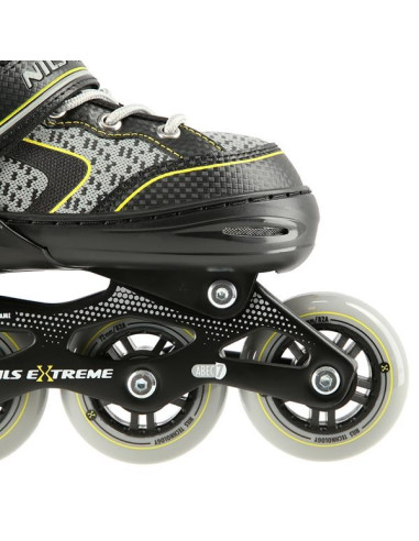 Łyżworolki Nils Extreme Na14198 Czarno-Żółte Rozm. L (39-42)