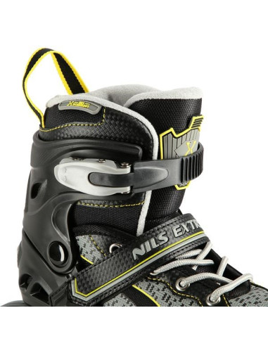Łyżworolki Nils Extreme Na14198 Czarno-Żółte Rozm. L (39-42)