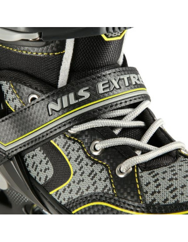 Łyżworolki Nils Extreme Na14198 Czarno-Żółte Rozm. L (39-42)