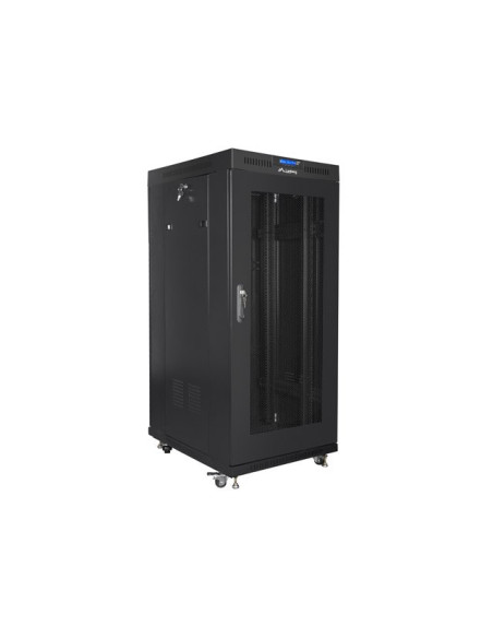 Lanberg Szafa Stojąca Rack 19" 22U 800X800 Drzwi Perforowane Lcd Czarna Ff01-8822-23Bl (Flat Pack)