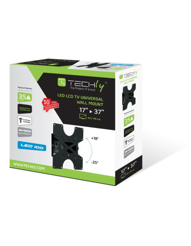 Techly Ica-Lcd 113-Bk Uchwyt Do Telewizorów 94 Cm (37") Czarny