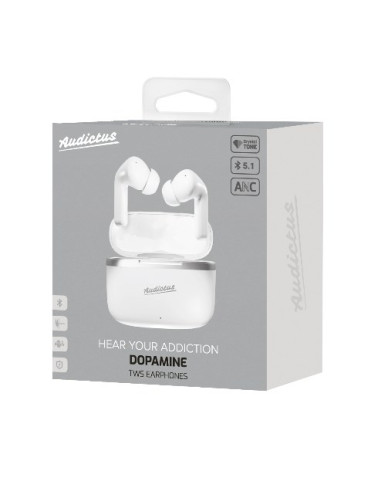Audictus Dopamine Zestaw Słuchawkowy True Wireless Stereo (Tws) Douszny Połączenia/Muzyka Bluetooth Biały