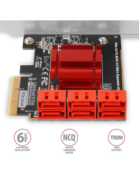 Axagon Pces-Sa6 Kontroler Pcie 6X Wewn.