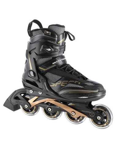 Łyżworolki Nils Extreme Na2150 Czarno-Złote Rozm. 45