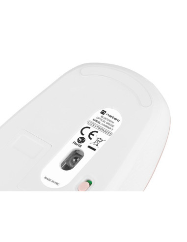 Natec Mysz Bezprzewodowa Harrier 2 1600Dpi Bluetooth 5.1 Biało-Różowa Nmy-1962