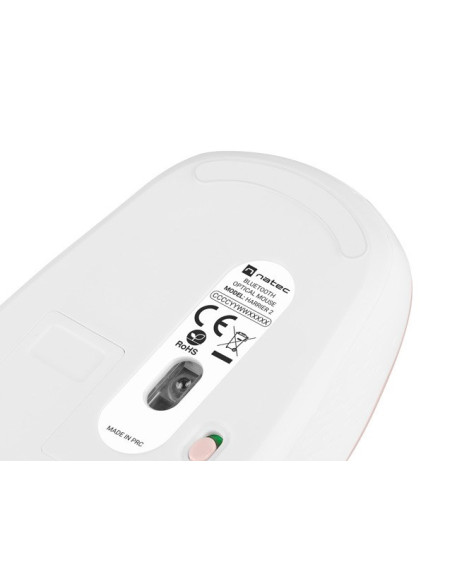 Natec Mysz Bezprzewodowa Harrier 2 1600Dpi Bluetooth 5.1 Biało-Różowa Nmy-1962