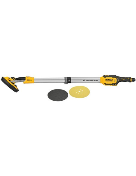 Dewalt Dce800N-Xj Przenośna Szlifierka Szlifierka Do Suchej Zabudowy 1200 Rpm Czarny, Srebrny, Żółty
