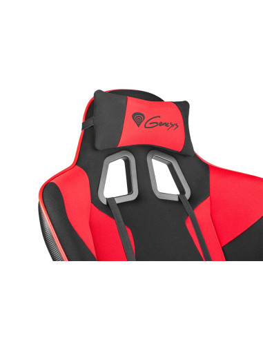 Genesis Sx77 Fotel Dla Gracza Obite Siedzisko Czarny, Czerwony
