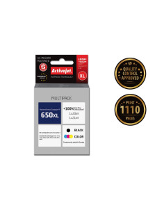 Activejet Ah-M650Rx Tusz (Zamiennik Hp 650 Cz101Ae/Cz102Ae  Premium  1 X 20 Ml, 1 X 21 Ml  1110 Stron, Czarny, Kolor) 2