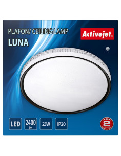 Nowoczesny Plafon Sufitowy Led Activejet Luna 23W 2