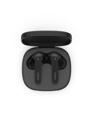 Słuchawki Bezprzewodowe Douszne Belkin Soundform Flow Noise Cancellation Earbuds Anc Bt5.2 Ipx5 Black