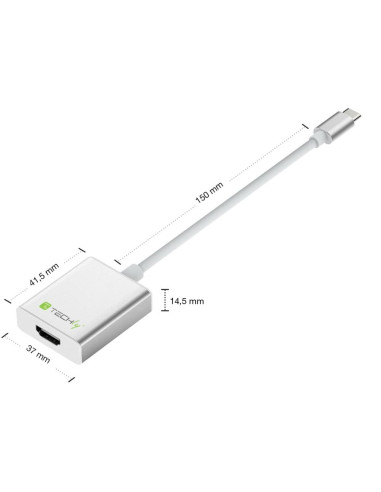 Techly Iadap Usb31-Hdmi Zewnętrzna Karta Graficzna Usb Biały