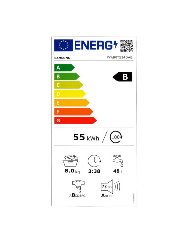 Pralka Samsung Ww80T534Dae