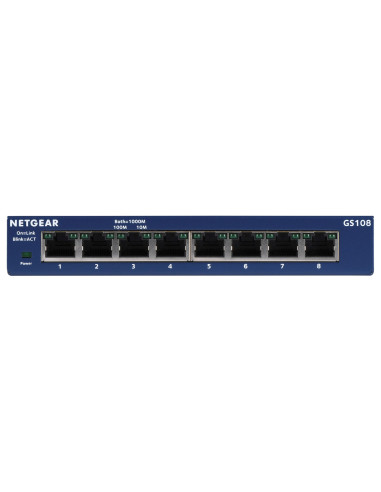 Switch Netgear Gs108Ge 8P Unmanaged Gigabit