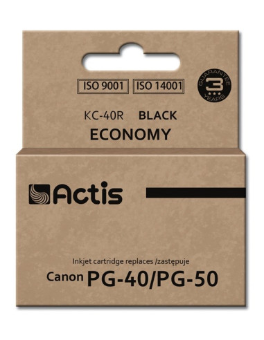 Actis Kc-40R Tusz (Zamiennik Canon Pg-40/Pg-50  Standard  25 Ml  Czarny)