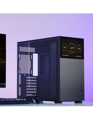 Obudowa Jonsbo D41 Screen Atx, Szkło Hartowane - Czarna