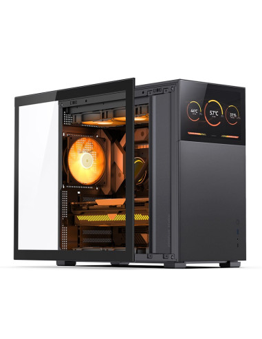Obudowa Jonsbo D41 Screen Atx, Szkło Hartowane - Czarna