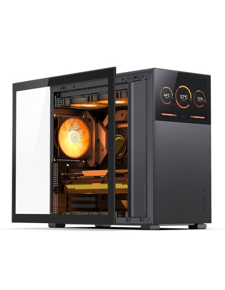Obudowa Jonsbo D41 Screen Atx, Szkło Hartowane - Czarna
