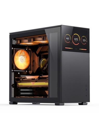 Obudowa Jonsbo D41 Screen Atx, Szkło Hartowane - Czarna