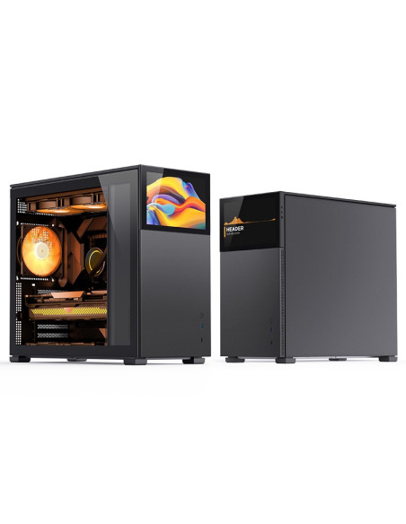 Obudowa Jonsbo D41 Screen Atx, Szkło Hartowane - Czarna