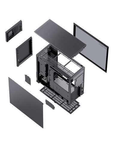 Obudowa Jonsbo D41 Screen Atx, Szkło Hartowane - Czarna