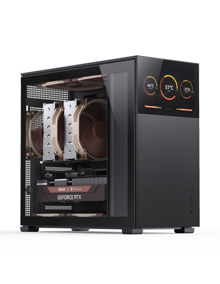 Obudowa Jonsbo D41 Screen Atx, Szkło Hartowane - Czarna