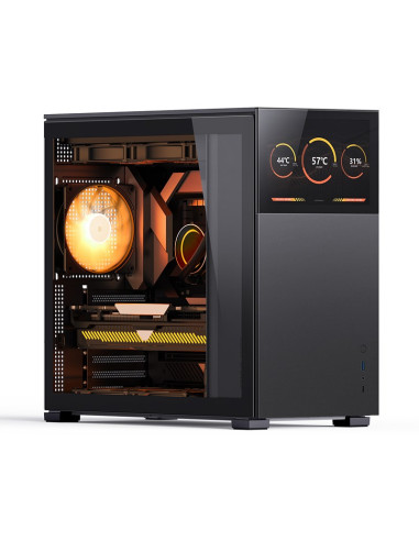 Obudowa Jonsbo D41 Screen Atx, Szkło Hartowane - Czarna