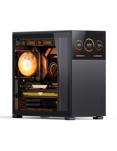 Obudowa Jonsbo D41 Screen Atx, Szkło Hartowane - Czarna
